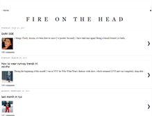 Tablet Screenshot of fireonthehead.com